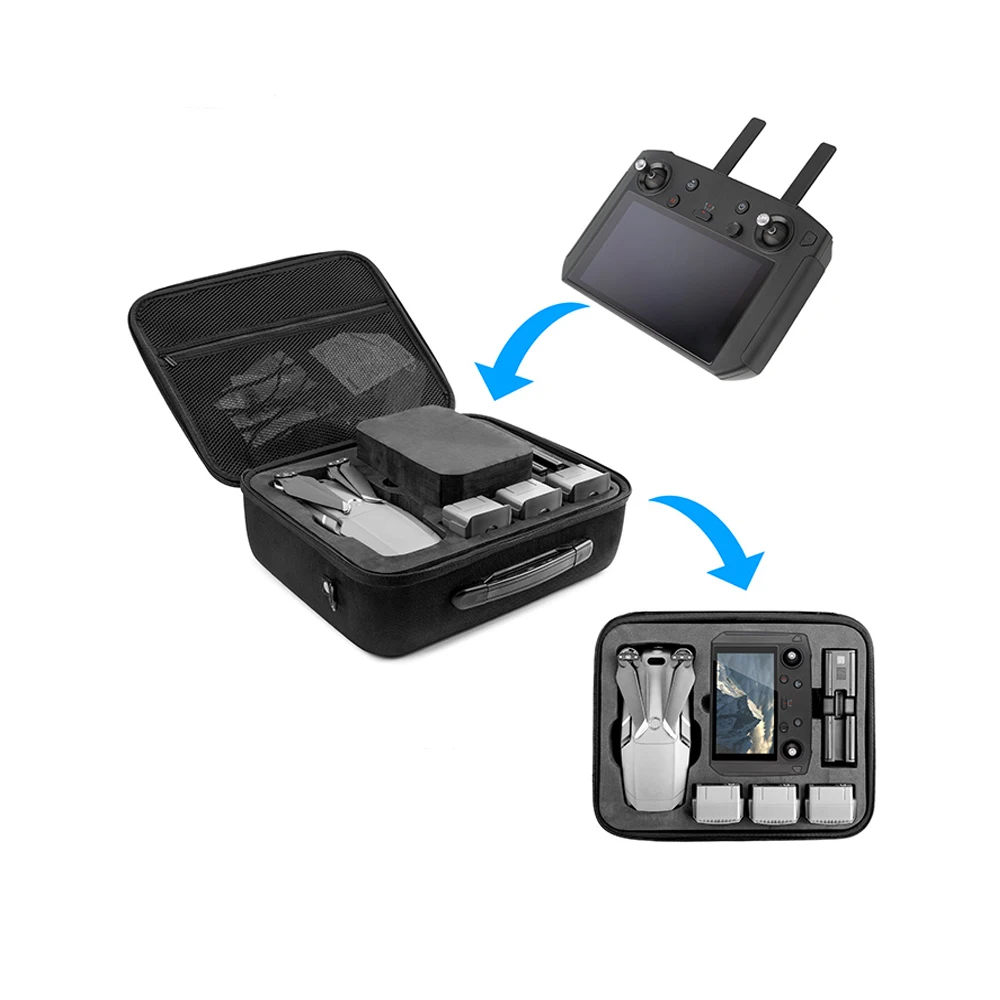 For DJI Smart Controller Wear-resistant EVA Storage Bag Hard Shell Carrying Case Shoulder Bag for DJI Mavic 2 Drone Accessories-5