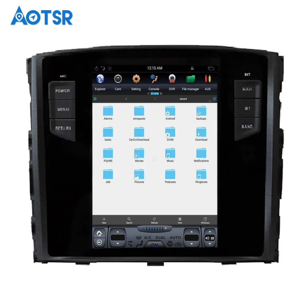 Clearance Android 7.1 Tesla style Car No DVD Player GPS Navigation For MITSUBISHI PAJERO V97 V93 Shogun Montero 2006+ headunit multimedia 4