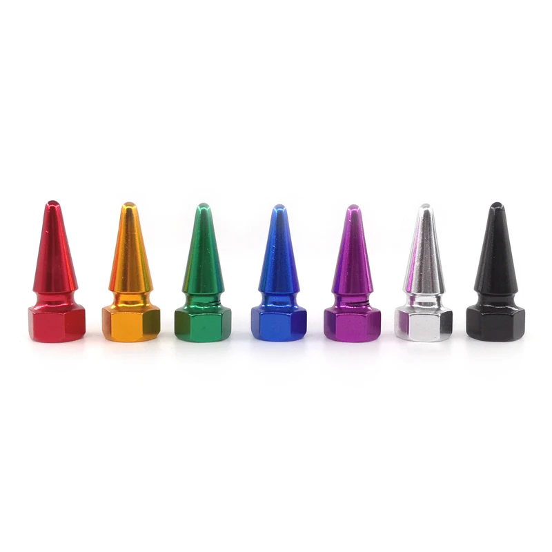 

500pcs Cone Aluminum Tire Valve Caps for Car Bike Motorcycle Alloy Valve Stem Covers for US Valve Car-styling Parts Accessories
