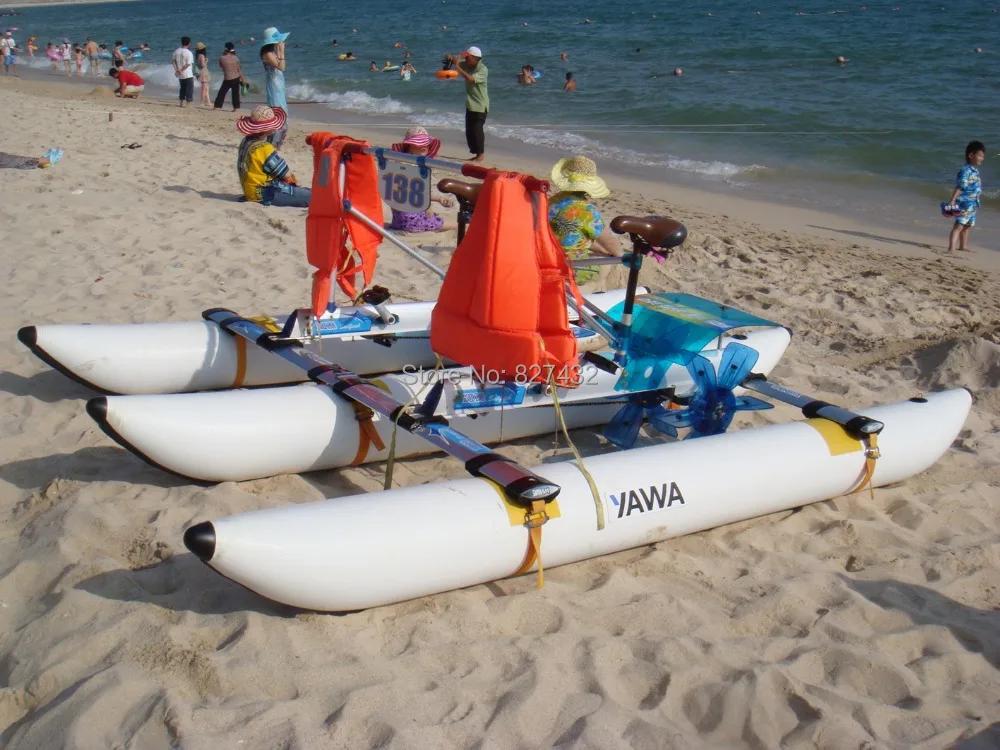 Free Shipping Water Sports Inflatable Pedal Boats Two Riders Water