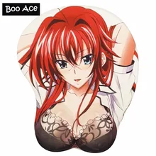 

New Highschool DXD Rias Gremory Sexy Big Soft Breast 3D Gaming Mouse Pad Wrist Rest H2.8cm
