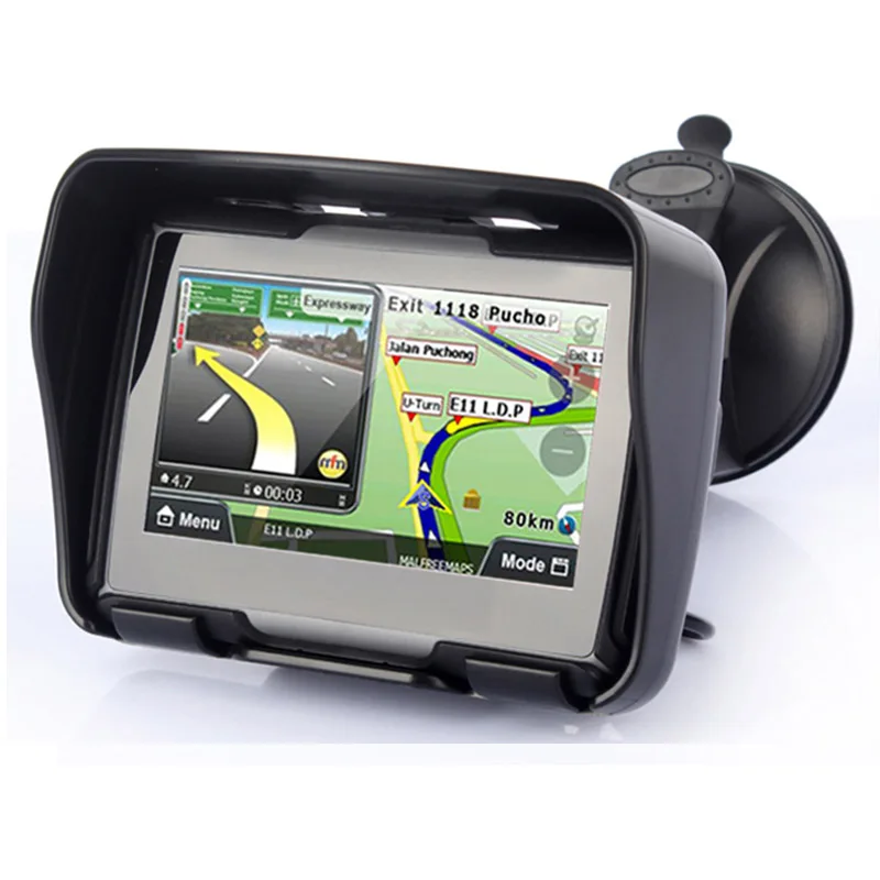 

Free DHL 4.3 Inch motorcycle navigation bluetooth motorbike GPS navigator waterproof 256MB 8GB IPX7 free install maps+Bracket