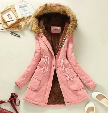 

Padded Jacket In Women Plus Size Women Winter Jackets Cotton Padded Female Version Long Hooded Cashmere Coat Winter Jackets