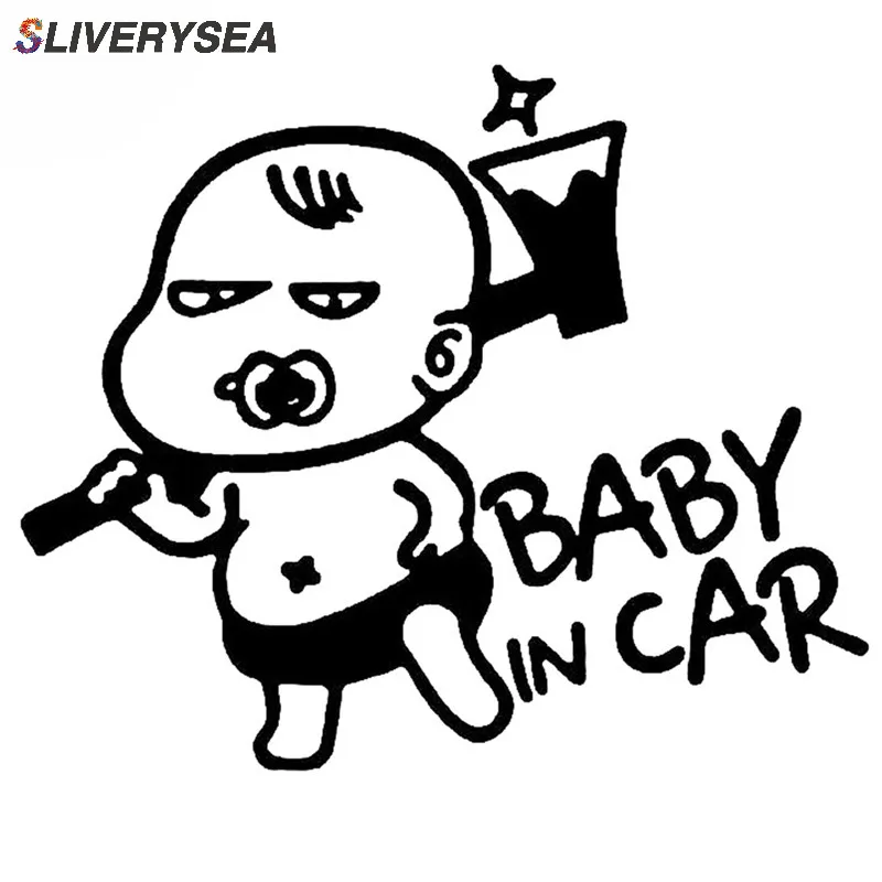 SLIVERYSEA для автомобильного стайлинга симпатичный Забавный JDM ребенок в автомобиле