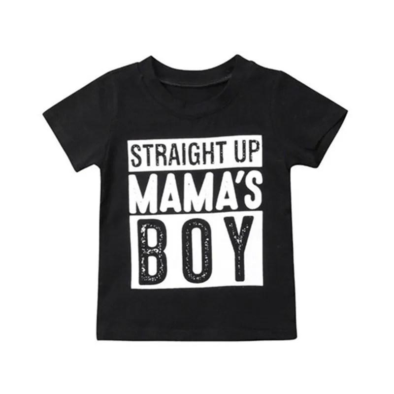 Buy MAMAS BOY Kids Baby Boy Short Sleeve T shirt Tops