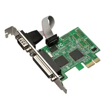 DIEWU RS232 RS 232 Serial Port COM DB25 Printer Parallel Port LPT to PCI E PCI