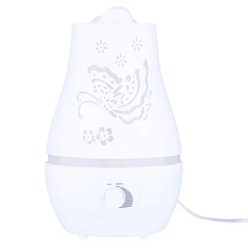 

2.4L Ultrasonic Essential Oil Diffuser Air Humidifier Purifier LED Lights Electric Aroma Buttefly Pattern Humidifier