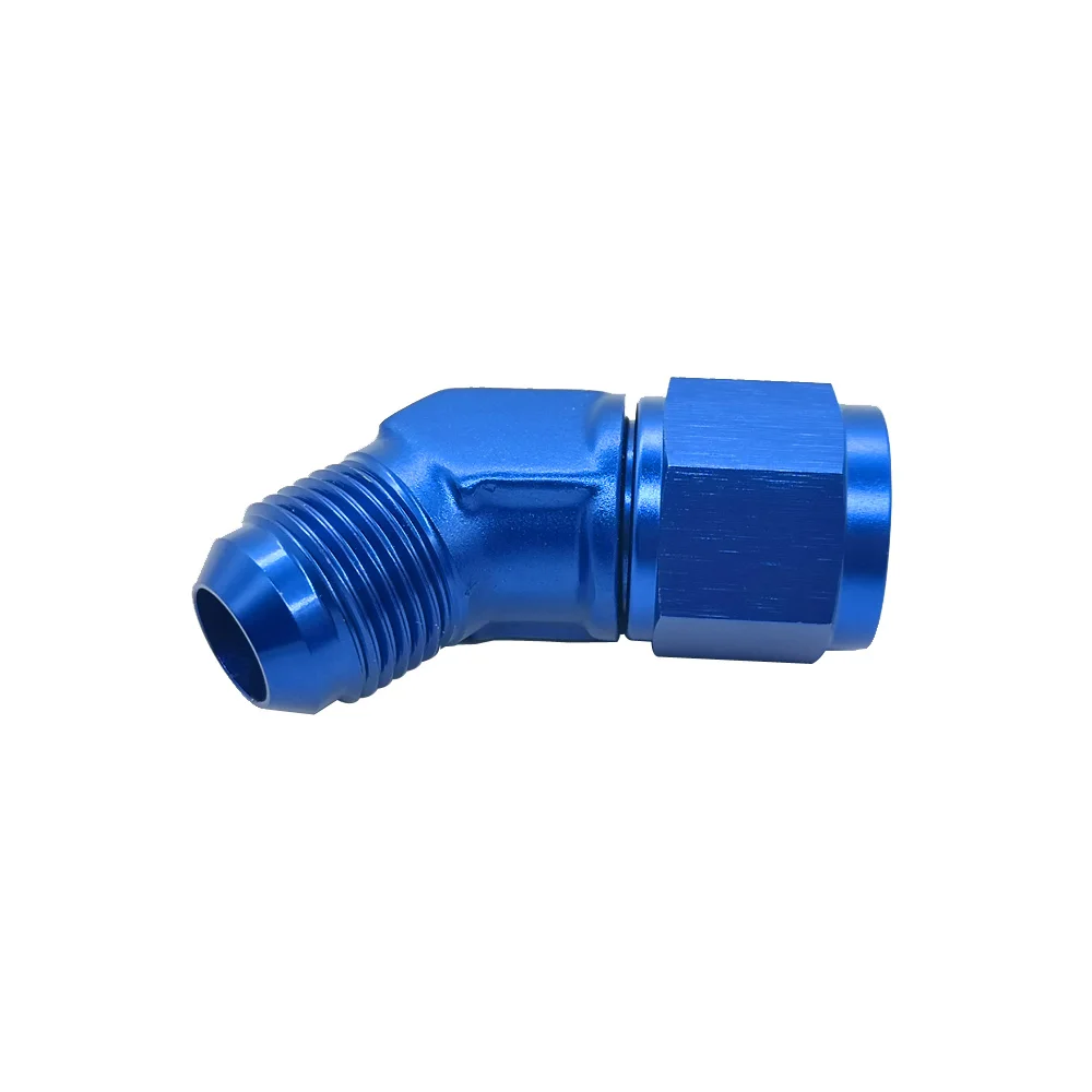 16 AN16 16AN AN TO FLARE FITTING BLACK UNIVERSAL ALUMINUM 90 DEGREE