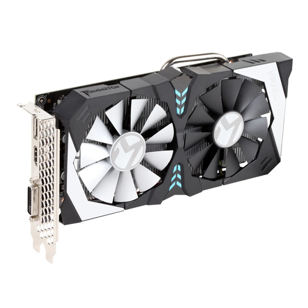 MAXSUN GTX1050Ti Терминатор 4 г Графика карты 7000 мГц 1291 1392 NVIDIA 128bit GDDR5 16nm DirectX 12 видео для