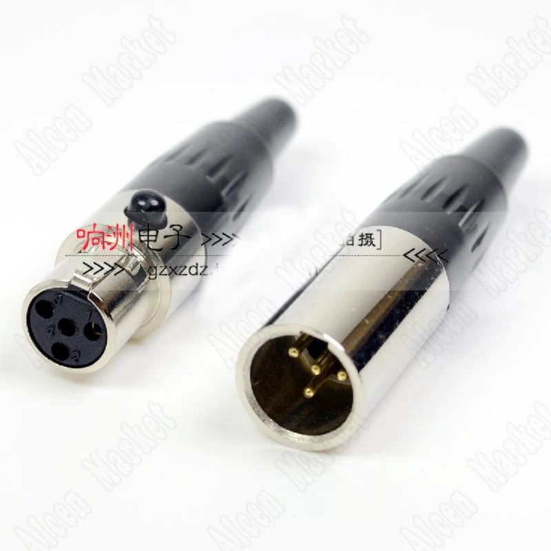 10pcs/lot Mini Xlr Connector 3/4/5/6/ Pin Male / female Plug Small