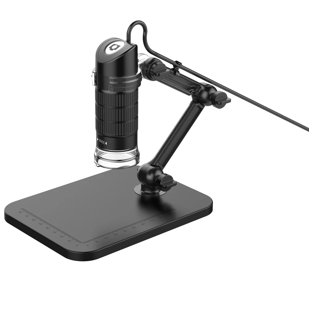  HD USB Digital Microscope LED 2MP Electronic Microscope Endoscope Zoom Camera Magnifier+ Lift Stand