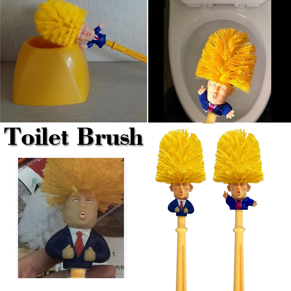 Дональд Трамп щетка для унитаза Набор держателей щеток Wc Borstel оригинальная туалетная бумага аксессуары для чистки ванной комнаты Прямая поставка