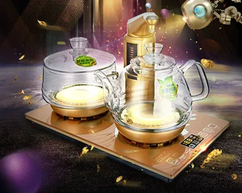 

Full intelligent automatic water electric kettle glass tea stove utensil ware Overheat Protection
