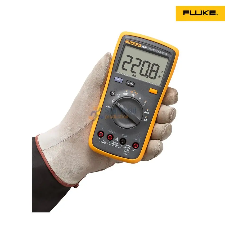 Новый обновленный Цифровой мультиметр FLUKE 15B + F15B от 100 мкФ Ф до 1000 большой ЖК