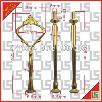 

NEW STORE 3-tier gold big crown cake stand rods with fast delivery