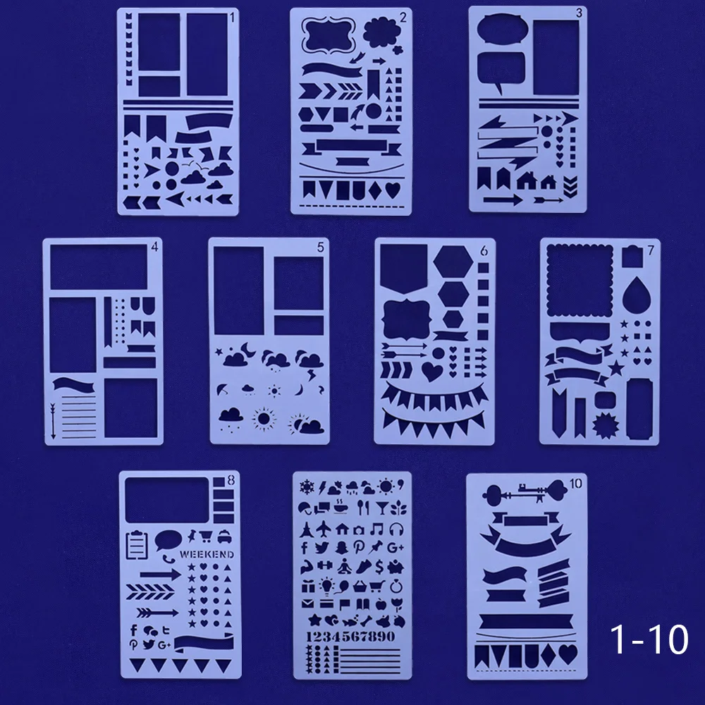 Планировщик журнал трафареты, буквы, алфавит, цифровые, трафареты из пленки. пластиковый трафарет, баннер, графика, пуля, новое поступление