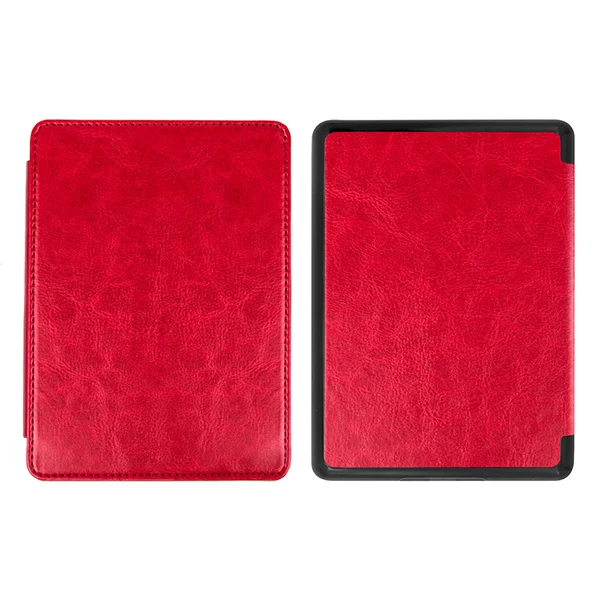 Чехол из искусственной кожи для Amazon, новинка, Kindle, Kindle Touch, чехол 10 поколения, Магнитный чехол с держателем для рук - Цвет: Red