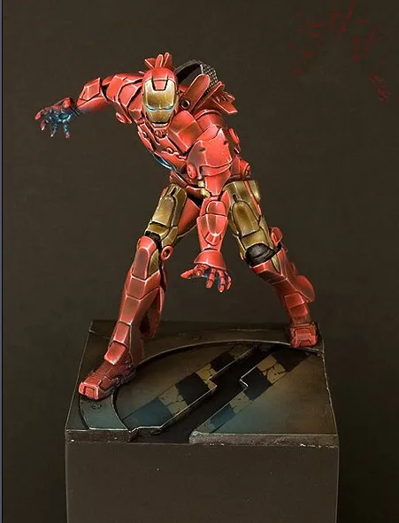 

Classic Special edition 1:24 Scale Iron Man Tony Stark 75MM Miniatures Unpainted Resin Model Kit Figure Free Shipping