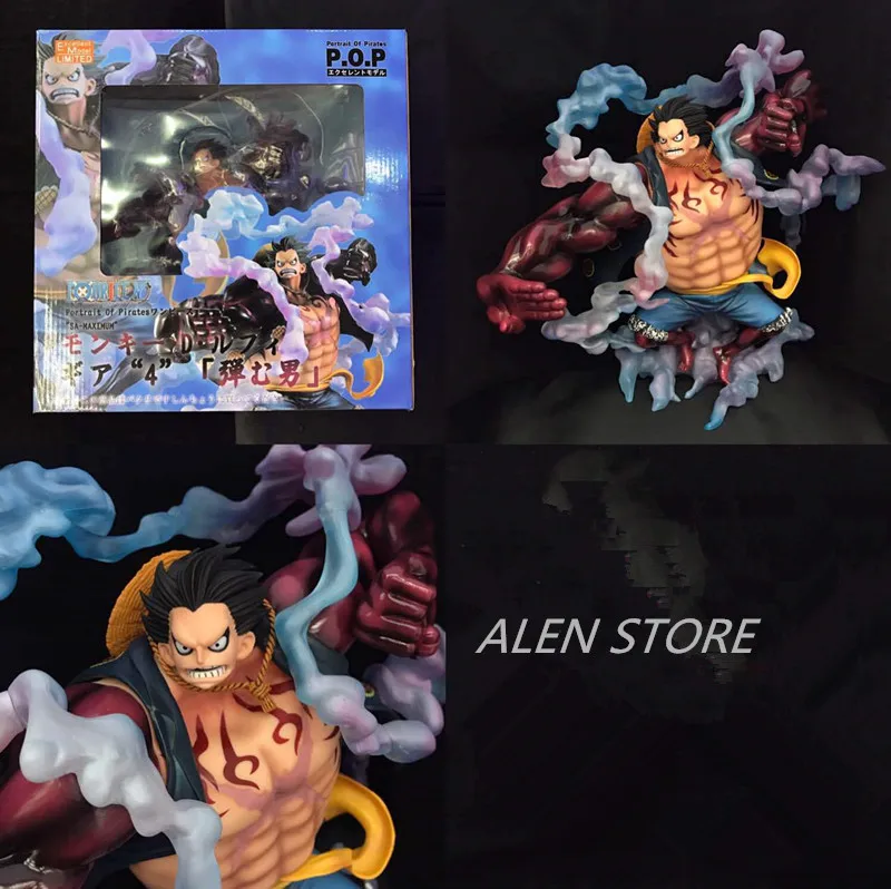 

11" One Piece Anime P.O.P Monkey D Luffy Gear 4 Sa-maximum Ver. Boxed 28cm PVC Action Figure Collection Model Toy