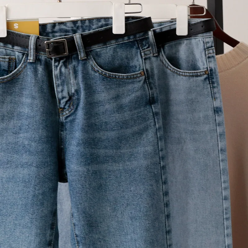 Джинсы бойфренда женские свободные вымытые прямые джинсы синие брюки для мамы джинсы для женщин обычная, высокая, на выход джинсы для женщин