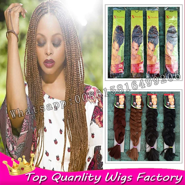 100 kanekalon jumbo box braids Xpression ultra braid ombre kanekalon