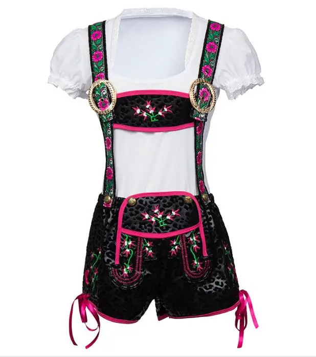 2017 New Oktoberfest Beer Girl Bar Fancy Dress Women Sexy Lederhosen Costume Adult Beer Maid