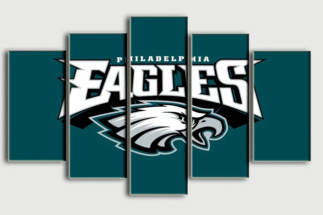 New 5 Panel Hd Printed Oil Painting Philadelphia Eagles Canvas New 5 Panel Hd Printed Oil Painting Philadelphia Eagles Canvas Print Art Home Decor Wall