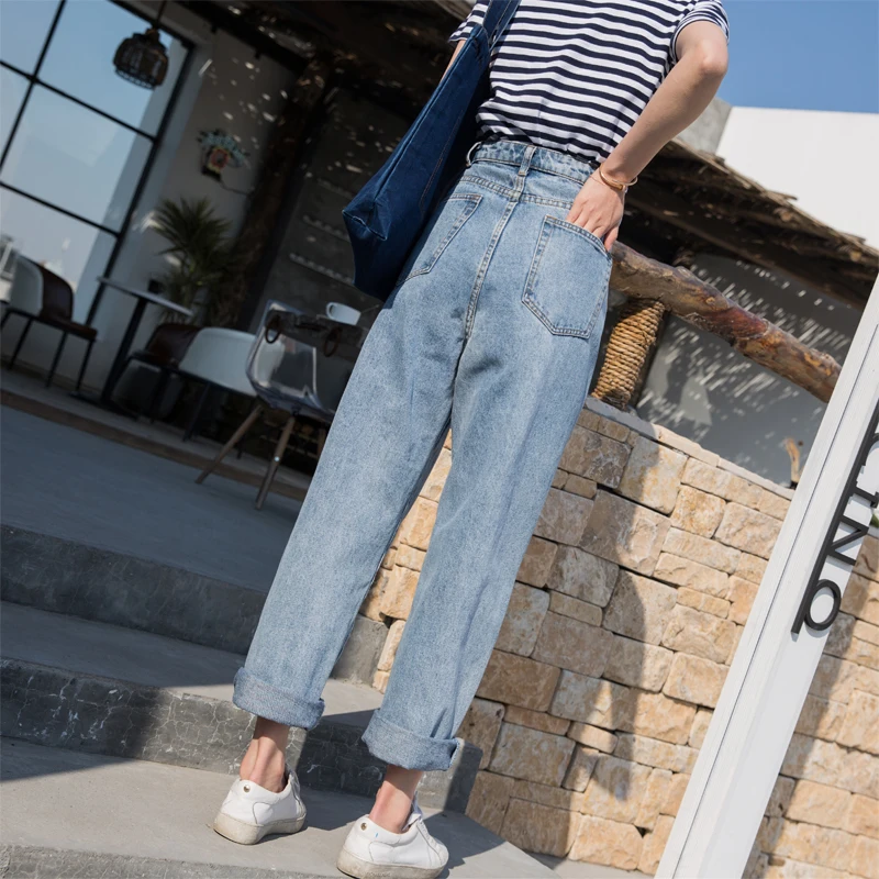 2018 Autumn Long Loose Vintage Woman Jeans Mom Bleached Casual Boyfriend Curl Denim Wide Leg Pants Oversize High Waist Jeans 2018 Autumn Long Loose Vintage Woman Jeans Mom Bleached Casual Boyfriend Curl Denim Wide Leg Pants Oversize High Waist Jeans