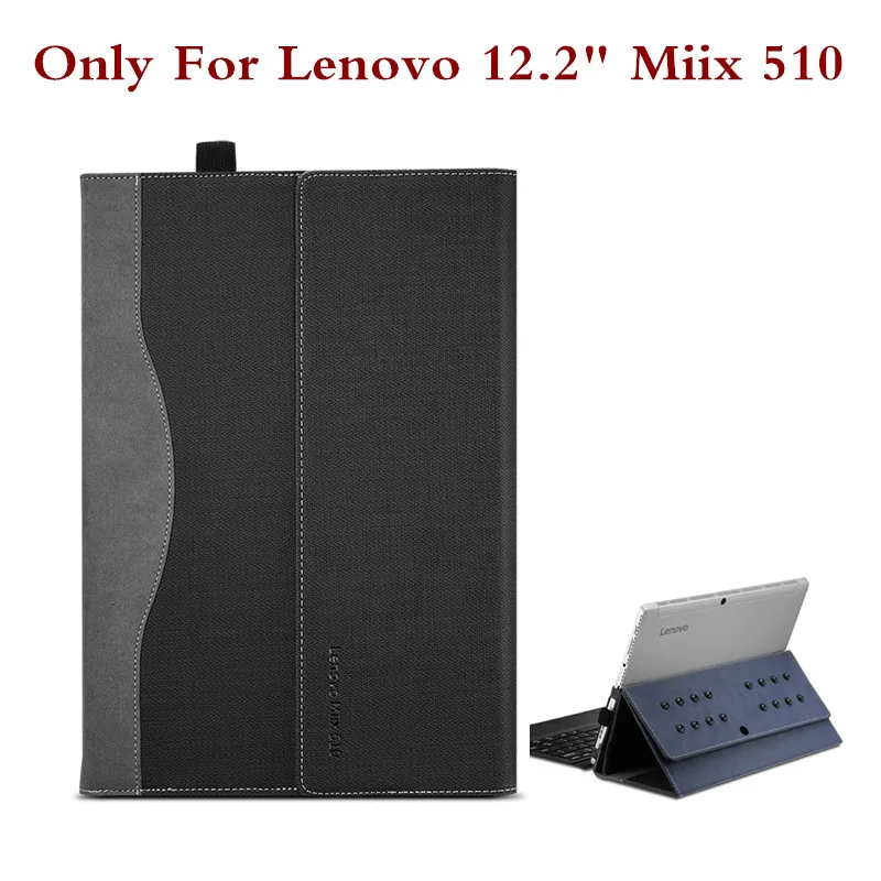 grey Уникальный дизайн, чехол для планшета, ноутбука lenovo 12," Miix 510 520 Miix5, чехол из искусственной кожи, защитный чехол для Miix510, стилус - Цвет: grey