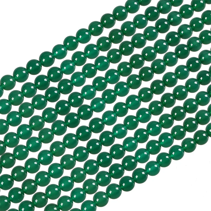 

AAANatural green Chalcedony Banded High Quality Natural Stone Round Beads For Jewelry Making DIY Necklaces Bracelets 4 to14mm