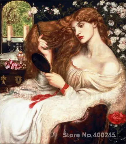 

Portrait Paintings impressionist Lady Lilith Dante Gabriel Rossetti High quality Handpainted