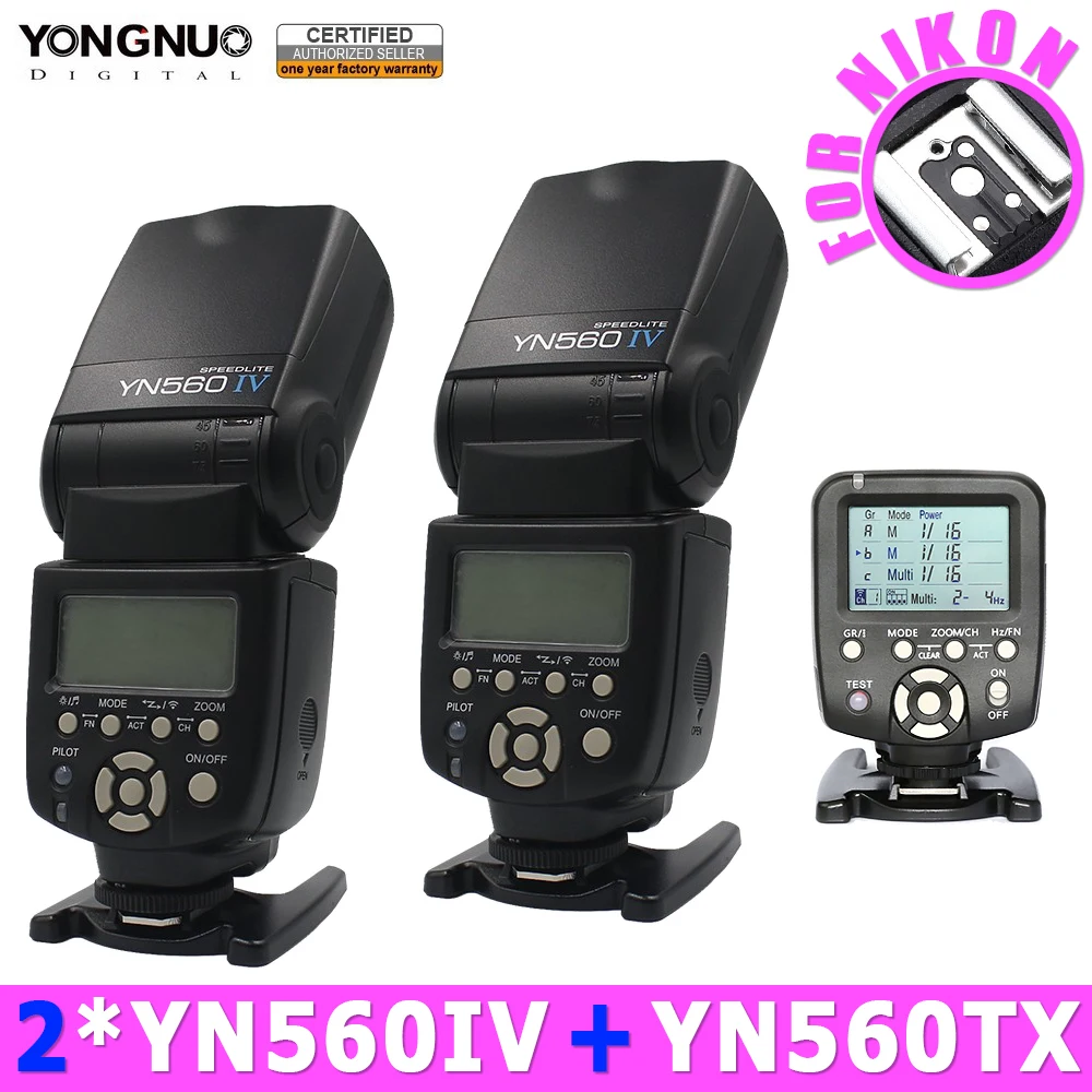 Prix pour 2 pcs yongnuo yn560iv 560iv speedlite flash + yn560-tx sans fil contrôleur de flash pour nikon dslr d100 d90 d80 d3000 d5000 Prix pour 2 pcs yongnuo yn560iv 560iv speedlite flash + yn560-tx sans fil contrôleur de flash pour nikon dslr d100 d90 d80 d3000 d5000