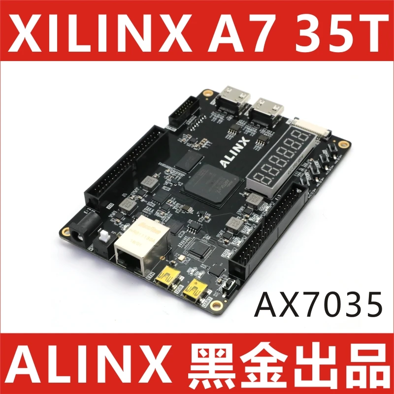 

Alinx XILINX FPGA Black Gold and board Artix-7 A7 XC7A35 Companion Video Tutorial AX7035