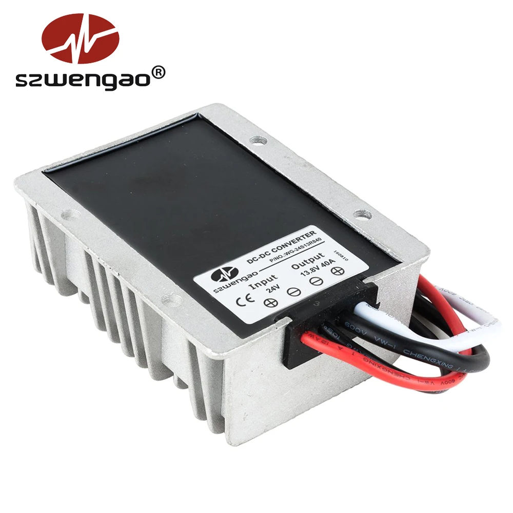 Водонепроницаемый понижающий модуль DC преобразователь регулятора 24 В до 13 8 40A