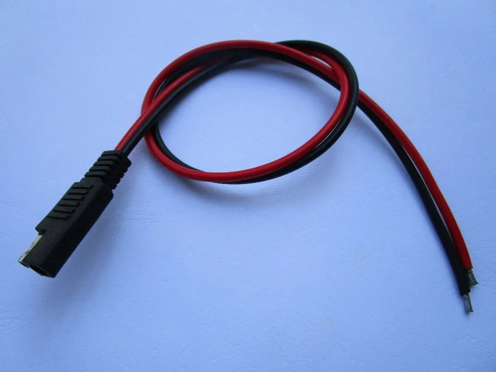 

2pcs x50cm 14AWG SAE 2 Wire Quick Connect Disconnect Weatherproof QUICK DISCONNECT WIRE HARNESS 2 PIN SAE CONNECTOR 14 GAUGE