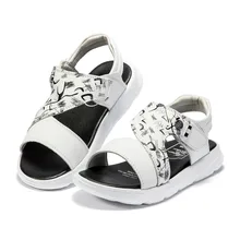 ABC KIDS Baby Boy Leather Plain Shoes Anti-slip Sandals Floral Print Walking Shoe