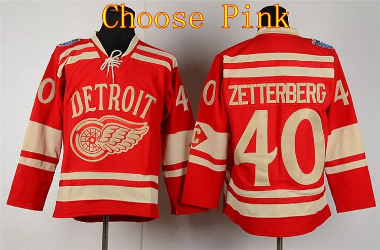 40 Henrik Zetterberg Detroit Red Wings Jersey Men Ice Hockey Jerseys Cheap  Winter Classic Red White Camo Black Ice Gray Discount - AliExpress