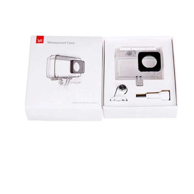 Водонепроницаемый чехол+ Bluetooth беспроводной монопод с дистанционным управлением селфи палка для Xiaomi Yi Xiaoyi 2 4K Yi Lite Экшн-камера - Цвет: waterproof case only