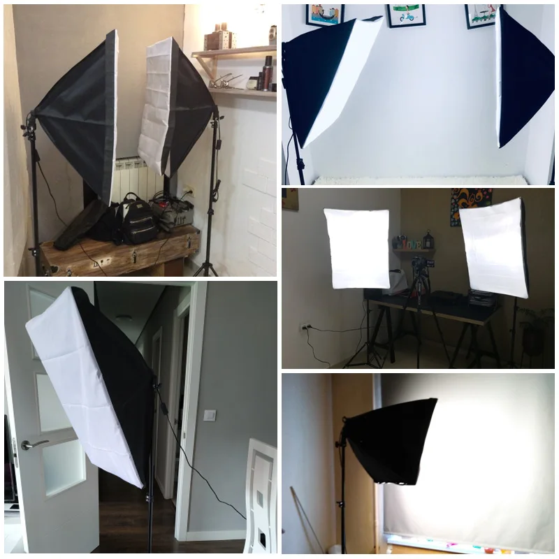 Фотостудия прямоугольная фотография Мягкая коробка 8 Led 20 W комплект освещения для фотосъемки 2 световая подставка 2 Мягкая коробка сумка для... Фотостудия прямоугольная фотография Мягкая коробка 8 Led 20 W комплект освещения для фотосъемки 2 световая подставка 2 Мягкая коробка сумка для...