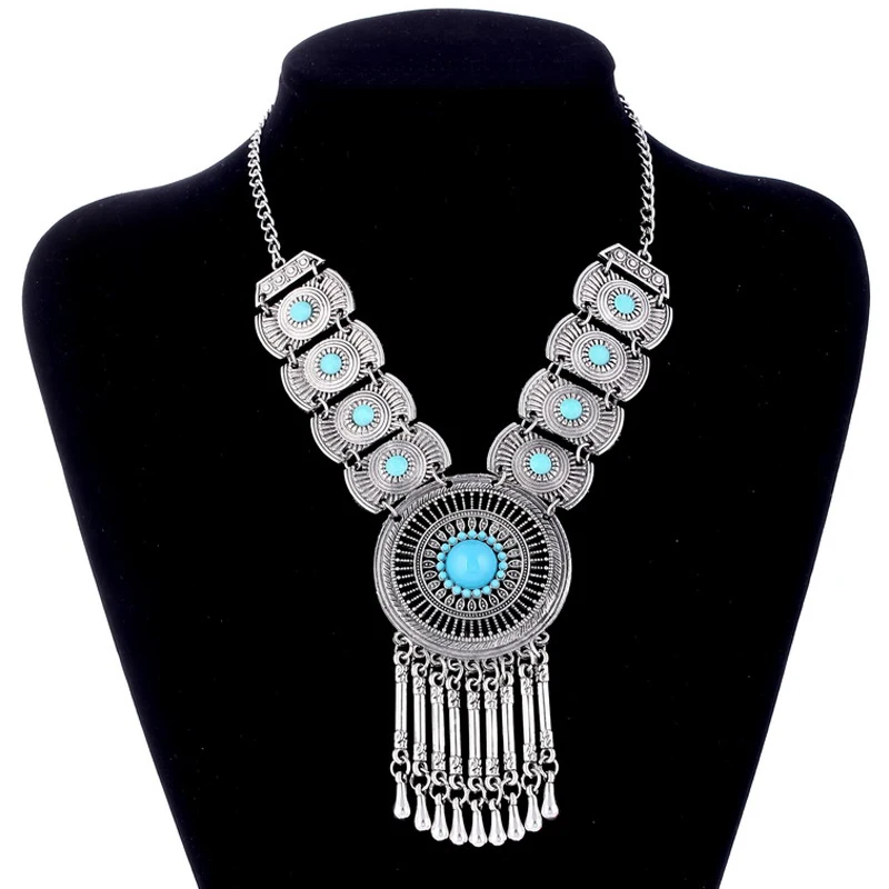 Чешские ювелирные цыганская этническая колье воротник старинные макси заявление ожерелья и кулоны колье ожерелье женщины бижутерия