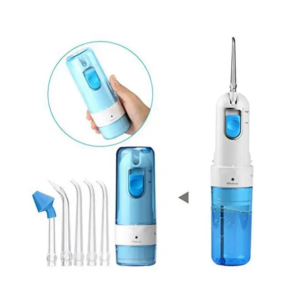 

1pc 1059 Portable Power Floss Dental Water Jet Tooth Pick No Batteries Dental Cleaning Whitening Cleaner
