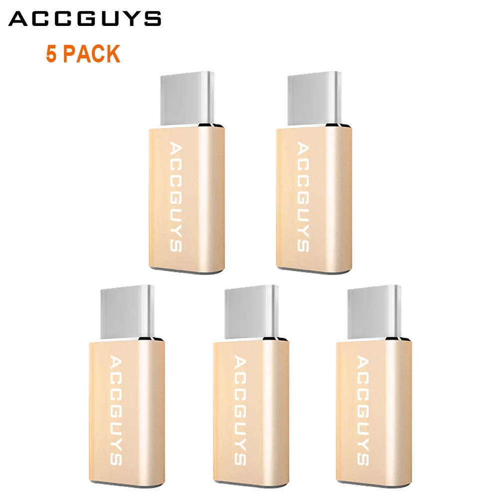 ACCGUYS оригинальный переходник типа C с разъемом Micro USB для Xiaomi Mi5 4C 4S ZUK Z2 PRO Z1 Nexus 5X 6P HTC
