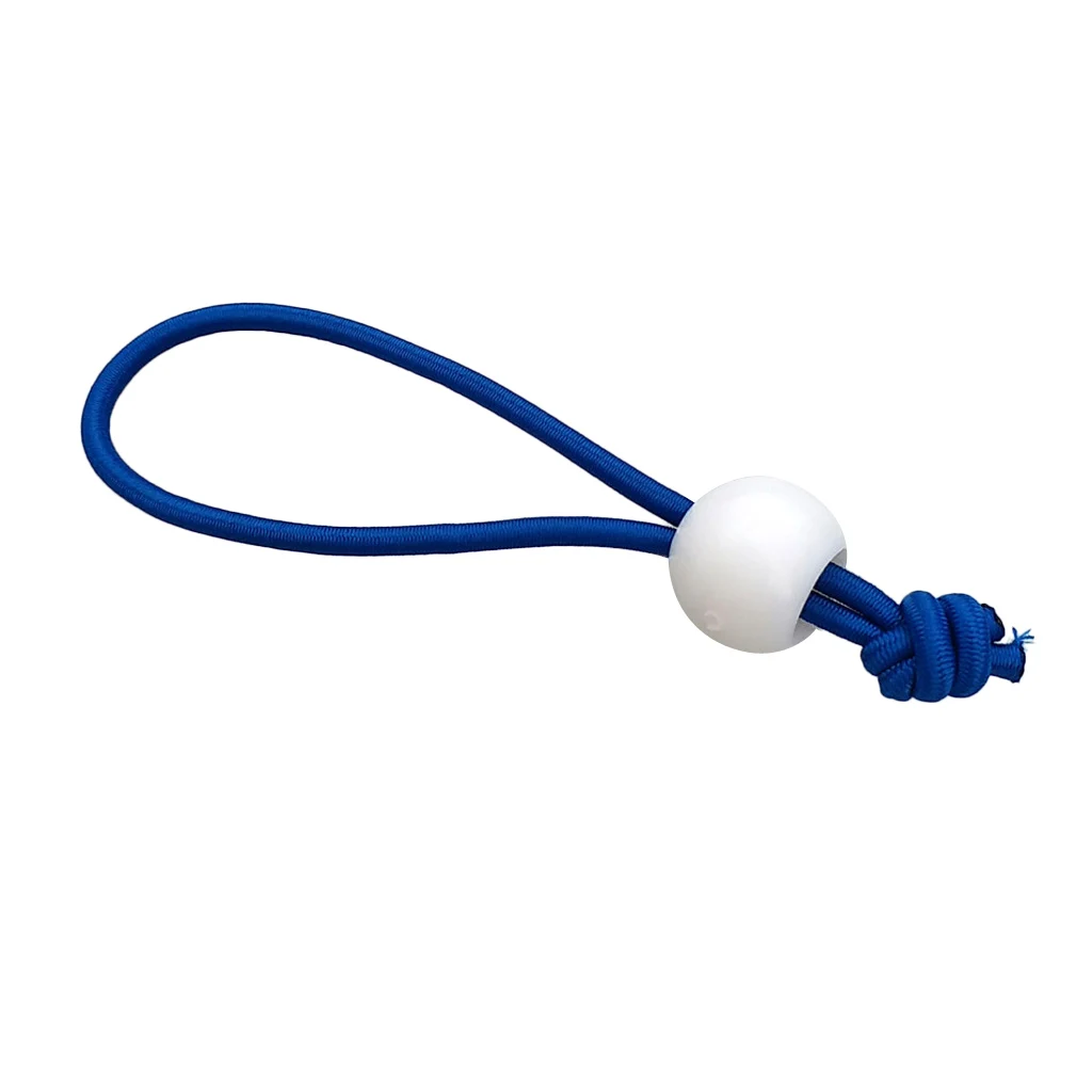 6 Pieces Elastic Shock Cord Bungee Rope Toggle Round Ball End Lock Stopper Stop Buckles Gear Replacement