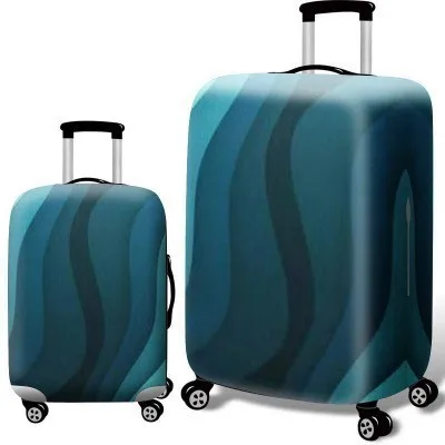 Модный чехол для костюма, чехол на колесиках, аксессуары для путешествий, чемодан, пылезащитный чехол для багажа, защитный чехол для 18-30 дюймов, сумка - Цвет: Green ripple