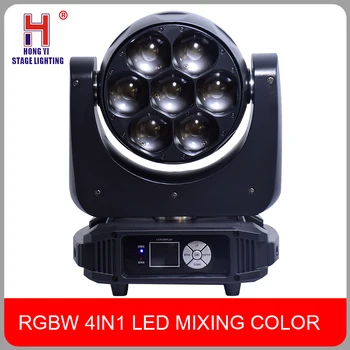 

Moving Head Light 7X40W Led RGBW 4In1 Led Mixing Color Zoom And Beam Moving Light