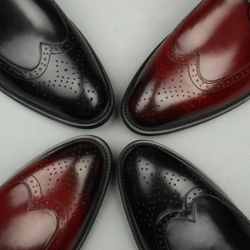 Design Masculino Up 1 Sapatas Sapatos Terno Luxo Novo Festa Lace Couro As Casamento Modernos Formal Genuíno as 2 Pic Brogue De Calçado Homens Vestido xvwS41Oq7I