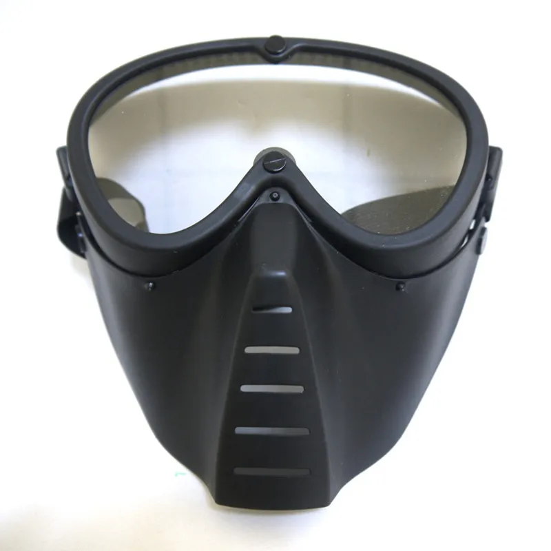 

Littie Bee Shape Tactical Mask with clean cloth Protective Mirror Face Mask for Nerf Toy Gun Game Rival Outdoor Game CS