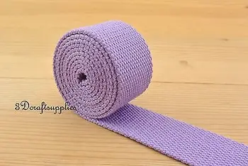 

5 yards 1.25 inch(32mm) heavy weight cotton webbing key fob strap ZD66