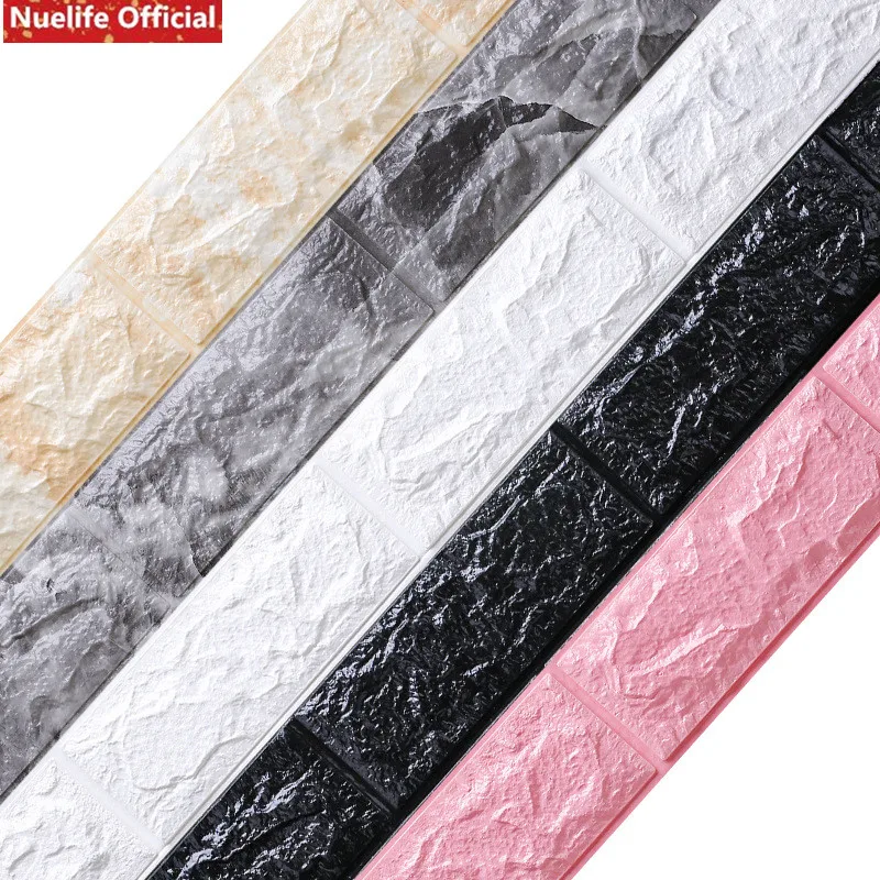  Kindergarten waterproof anti-collision brick pattern XPE foam wallpaper living room TV brick backgr - 33006552671