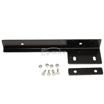 

Universal Satin Black CNC Front Bumper License Plate Relocate Mounting Bracket